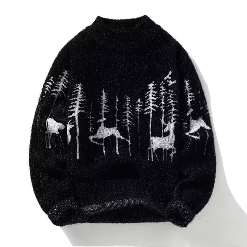 Deer Pattern Unisex Sweater