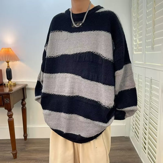 Oversized Round Neck Pullover Sweater
