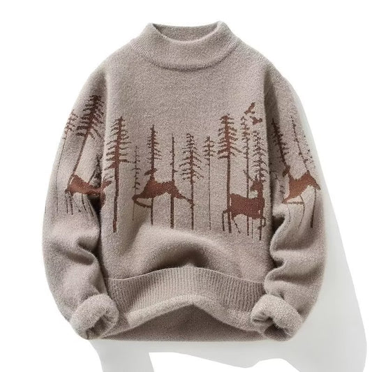 Deer Pattern Unisex Sweater