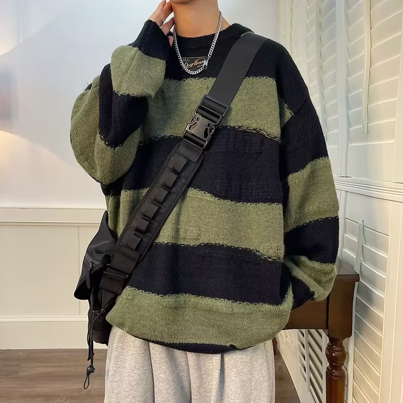 Oversized Round Neck Pullover Sweater